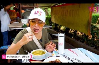 Tajir Melipir, 7 Potret Mayangsari Makan di Warung Kaki Lima Bikin Kagum