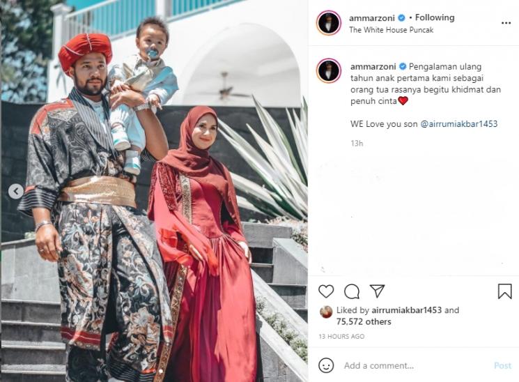Air Rumi Akbar 1453 ulang tahun. (Instagram/ammarzoni)