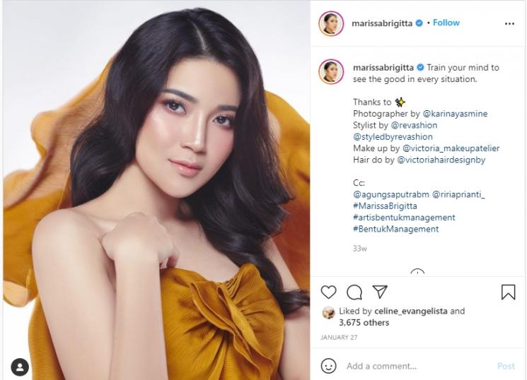 Potret Marissa Brigitta Adik Celine Evangelista