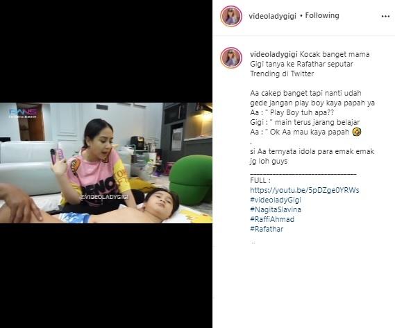 Nagita Slavina dan Rafathar. (Instagram)