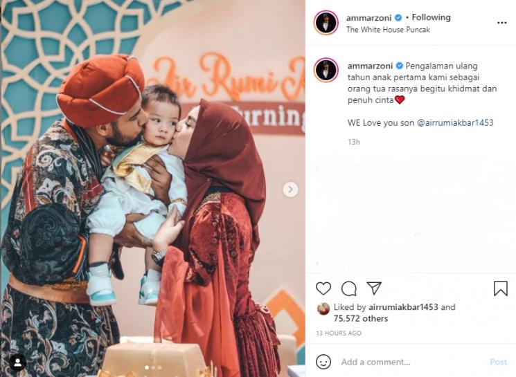 Air Rumi Akbar 1453 ulang tahun. (Instagram/ammarzoni)