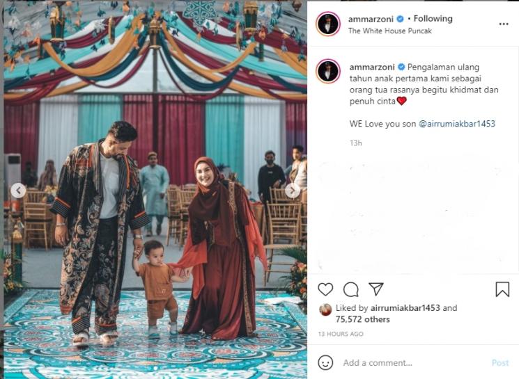 Air Rumi Akbar 1453 ulang tahun. (Instagram/ammarzoni)
