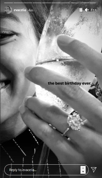 Potret Eva Celia dilamar. (Instagram/@evacelia)
