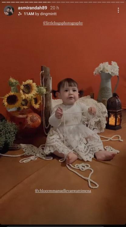 Pemotretan Baby Chloe (Instagram/@asmirandah89)