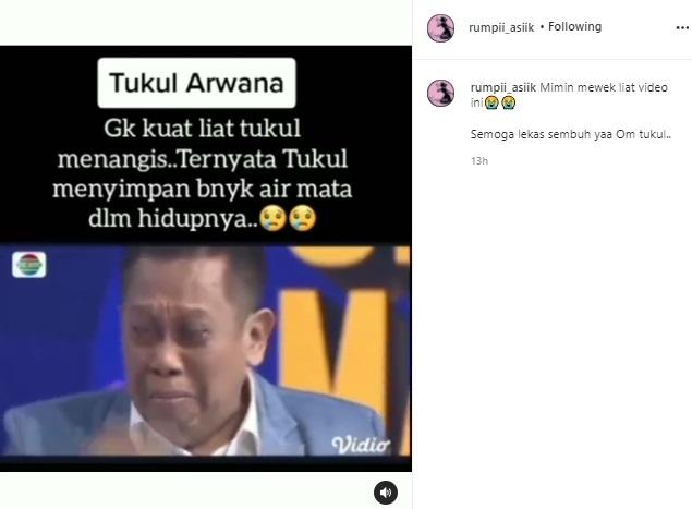 Tukul Arwana nangis. (Instagram)