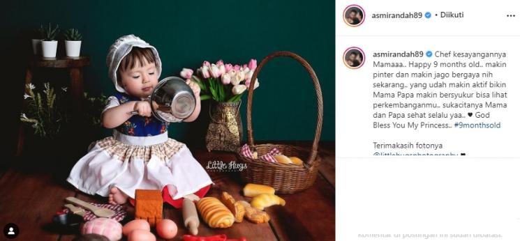 Pemotretan Baby Chloe (Instagram/@asmirandah89)