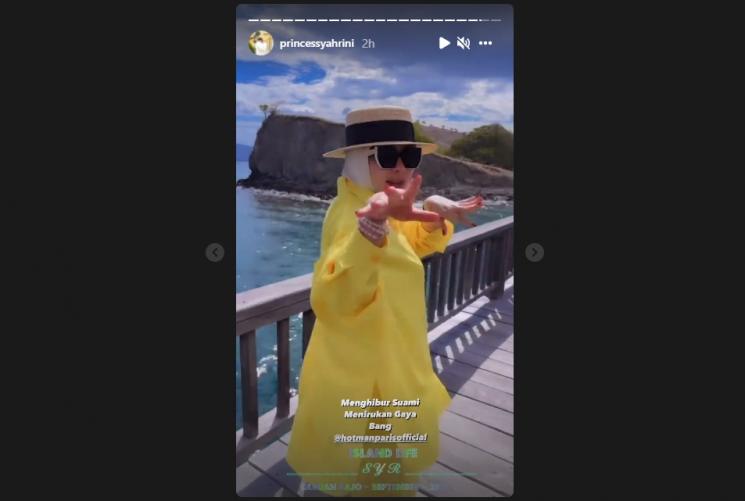 Momen Liburan Syahrini di Labuan Bajo. (Instagram/princessyahrini)