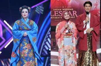 6 Gaya Pedangdut Pakai Kimono, Ada yang Wajahnya Manglingi