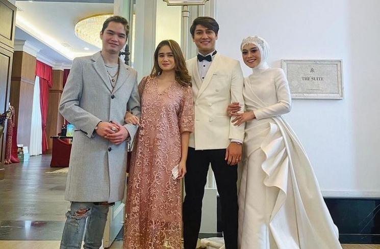 Gaya elegan ala Tissa Biani dan Dul Jaelani. (Instagram/@tissabiani)