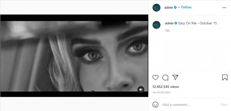 Lagu Populer Adele (Instagram/@adele)
