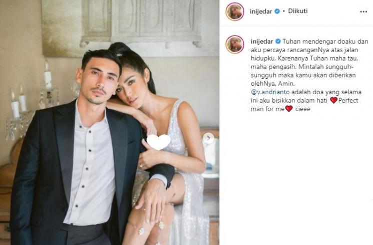 Potret prewedding Jessica Iskandar dan Vincent Verhaag. (Instagram/@inijedar)