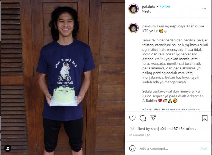 Anak Duta Sheila On 7, Bima Al Ayman Modjo ulang tahun. (Instagram/pakduta)