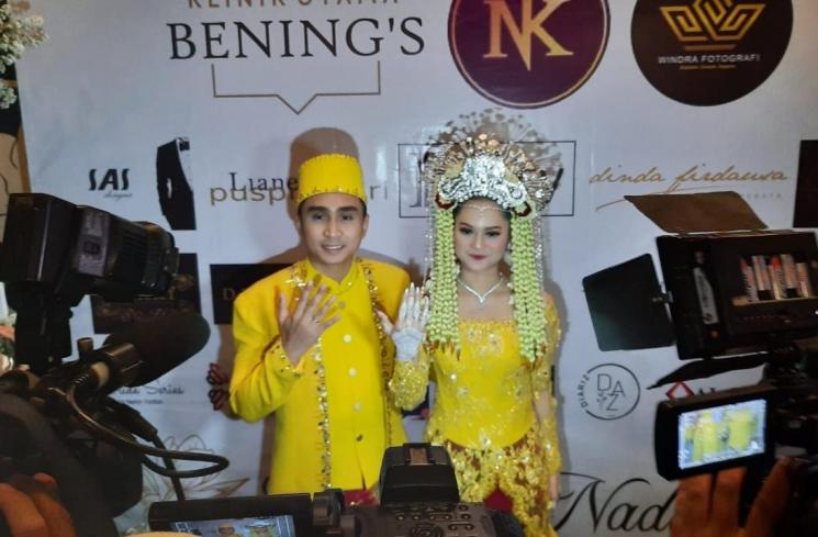 Lutfi Agizal dan Nadya Indry resmi menikah, Sabtu (9/10/2021). [MataMata.com/Ismail]