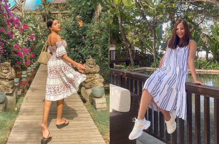 Adu Gaya Millen Cyrus dan Dena Rachman (Instagram/millencyrus/denarachman)