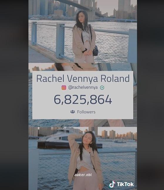 Jumlah followers Instagram Rachel Vennya berkurang. (TikTok)