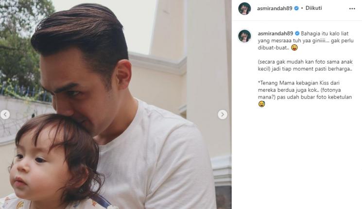 Jonas Rivanno dan Baby Chloe (Instagram/@asmirandah89)