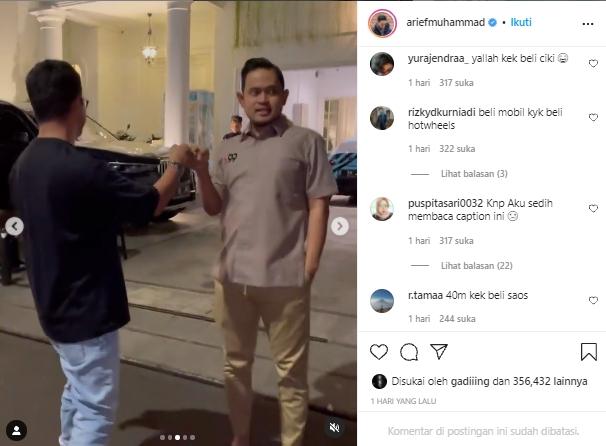 Postingan Arief Muhammad (instagram.com)