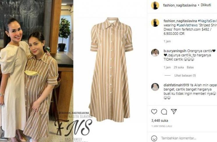 Dress Nagita Slavina (instagram.com)