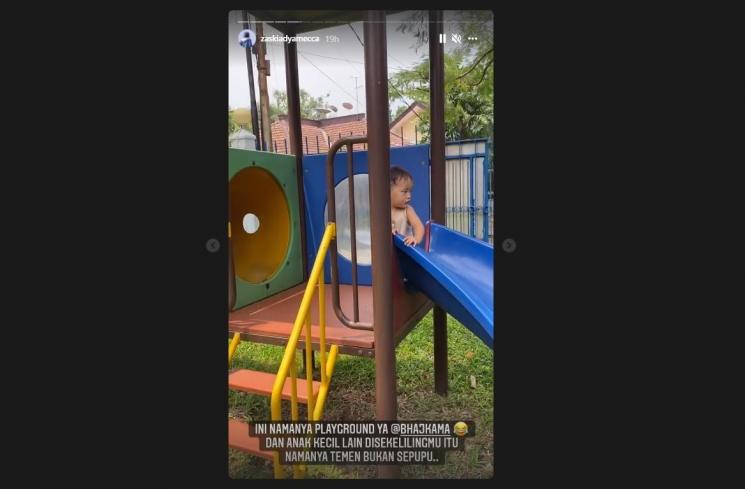 Momen Anak Zaskia Adya Mecca Sekolah (Instagram/@zaskiadyamecca)