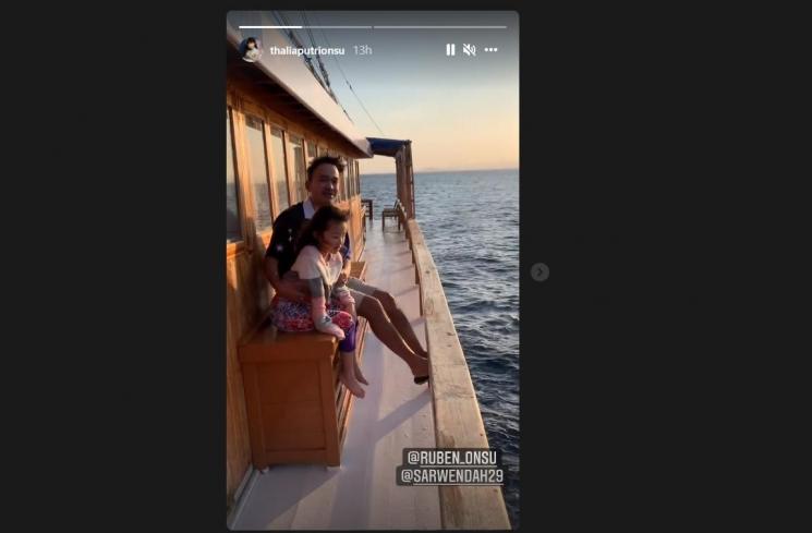 Potret Thania dan Thalia Putri Onsu di Labuan Bajo (Instagram/@betrandpetoputraonsu)
