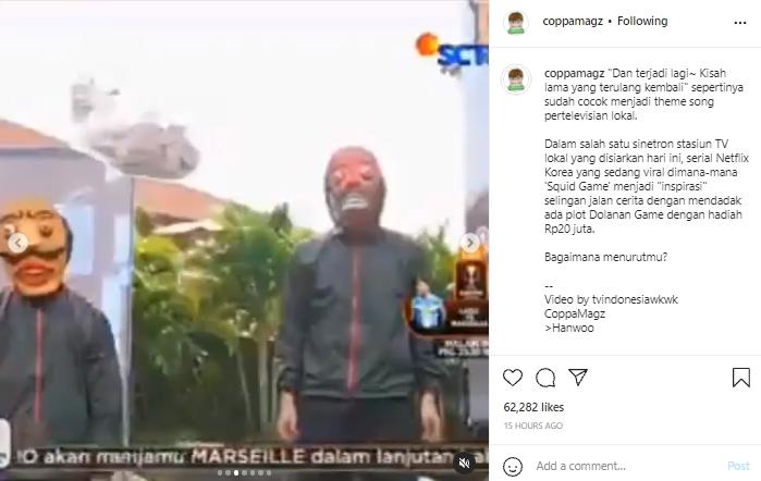 Sinetron Indonesia tiru Squid Game (instagram.com)