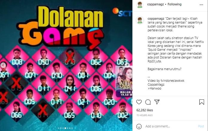 Sinetron Indonesia tiru Squid Game (instagram.com)