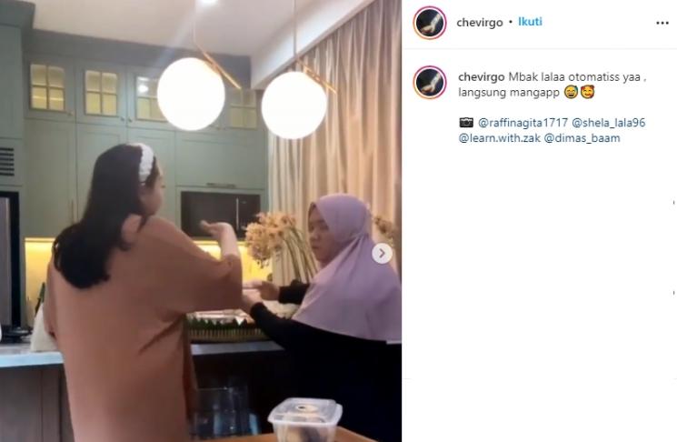 Nagita Slavina dan Lala (Instagram/@chevirgo)