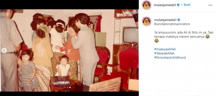 Foto Masa kecil Mulan Jameela (Instagram/@mulanjameela1)