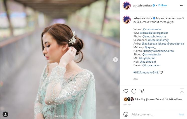 Pesona Ashilla Zee eks Blink. (Instagram/ashzahrantiara)