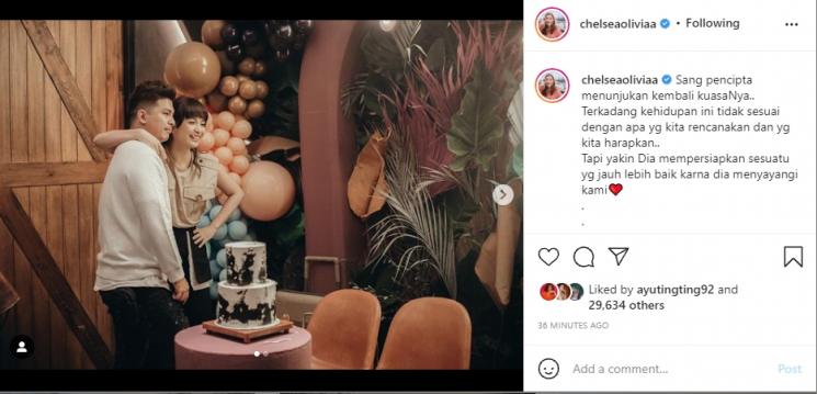 Chelsea Olivia dan Glenn Alinskie bahas pengkhianatan. (Instagram/chelseaoliviaa)