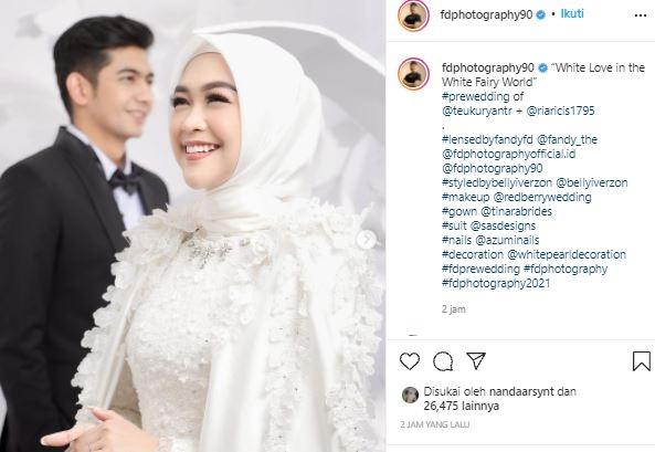 Prewedding Ria Ricis. (Instagram)