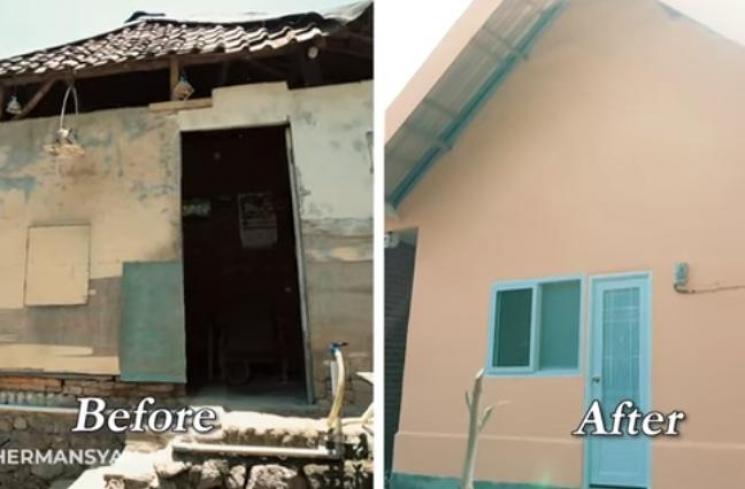 Anang dan Ashanty bantu renovasi rumah orang kurang mampu. (Youtube/TheHermansyahA6)