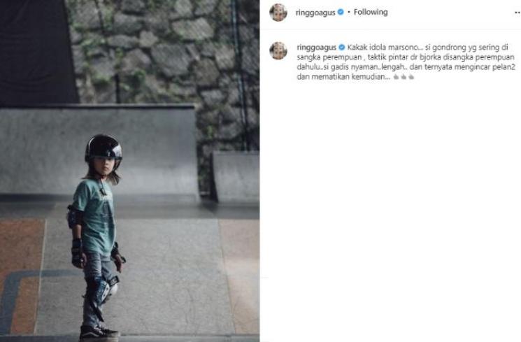 Bjorka Dieter Morscheck, anak sulung Ringgo Agus Rahman. (Instagram/@ringgoagus)