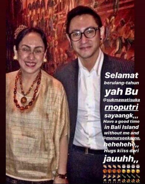 Potret Kedekatan Paundrakarna dan Sukmawati Sukarnoputri (Instagram/gphpaundrakarna1)