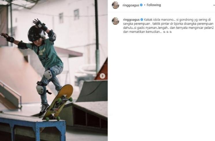 Bjorka Dieter Morscheck, anak sulung Ringgo Agus Rahman. (Instagram/@ringgoagus)