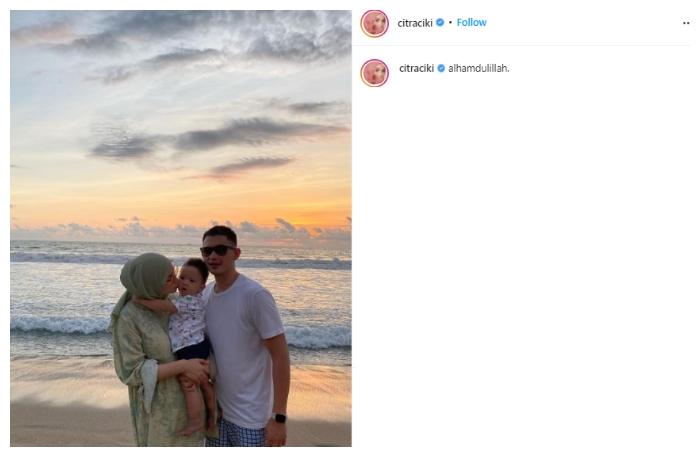 Momen keluarga Citra Kirana ke Bali. (Instagram/@citraciki)
