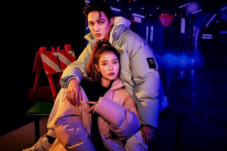 Potret IU dan Kai EXO (instagram/blackyak.official)