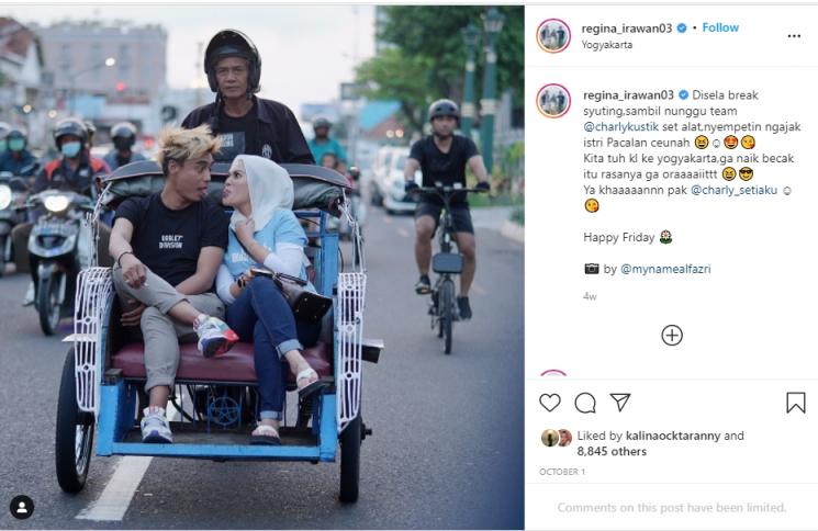 Kemesraan Charly Van Houten dan Regina (instagram/regina_irawan03/mynamealfazri)