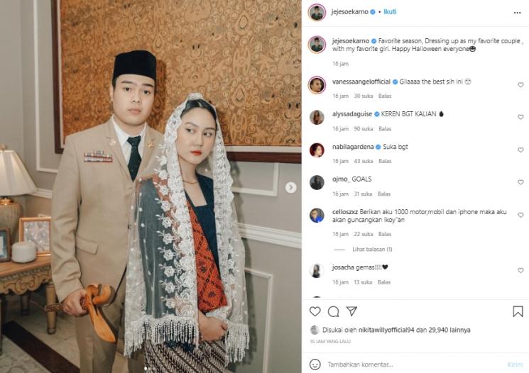 Jeje Soekarno dan Bella Clarissa (instagram.com)