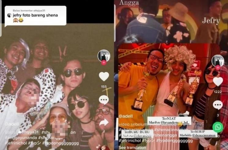 Shenina Cinnamon di malam Halloween. (TikTok)