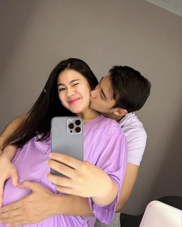 Felicya Angelista merayakan ulang tahun jelang lahiran. (Instagram/hitocaesar)