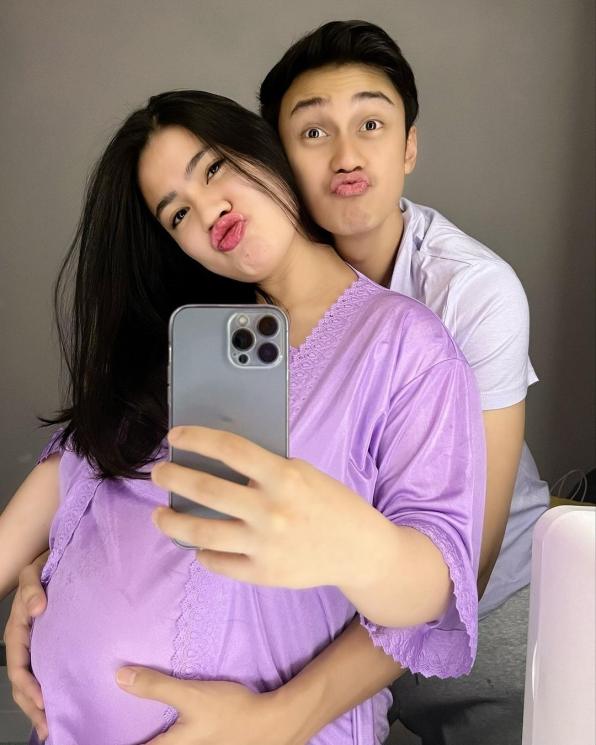 Felicya Angelista merayakan ulang tahun jelang lahiran. (Instagram/felicyangelista_)