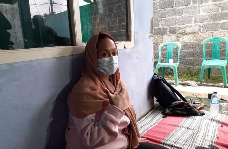 Ibunda Hanna Kirana, Erlina Oktarini. (MataMata.com/Muhammad Anzar Anas)
