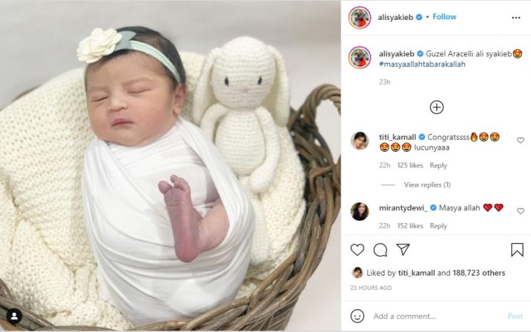 Potret Guzel Anak Ali Syakieb (Instagram/marginw) 