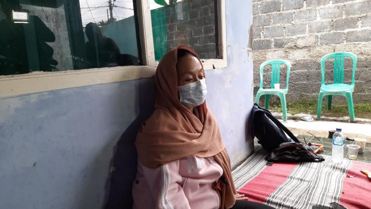 Ibunda Hanna Kirana, Erlina Oktarini. (MataMata.com/Muhammad Anzar Anas)