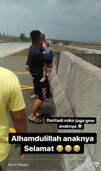 Foto diduga anak Vanessa Angel pasca kecelakaan (Twitter.com)