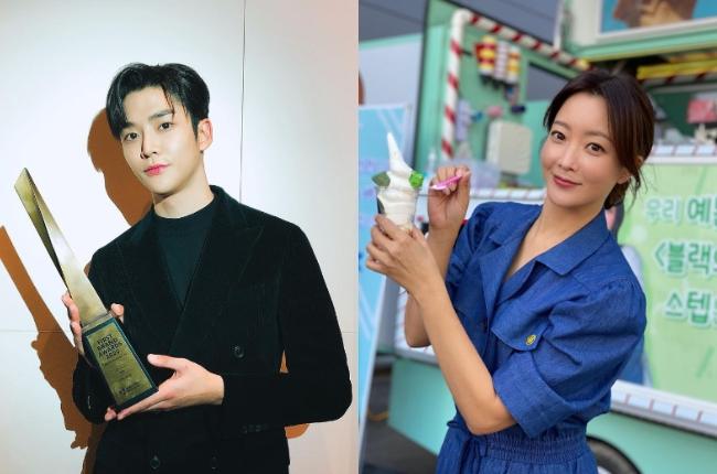 Rowoon SF9 dan Kim Hee Sun (Kolase Instagram)