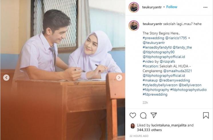 Momen Prewedding Ria Ricis (Instagram/teukuryantr)