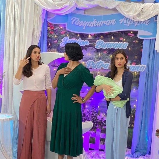 Potret Zoe Jackson Gendong Bayi. (Instagram/bukuharianseorangistri.sctv/mag)