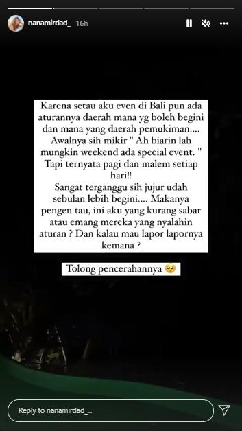 Postingan Nana Mirdad (instagram.com)